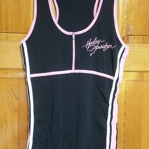 Harley-Davidson Tank w/Bra Black/Pink sz M